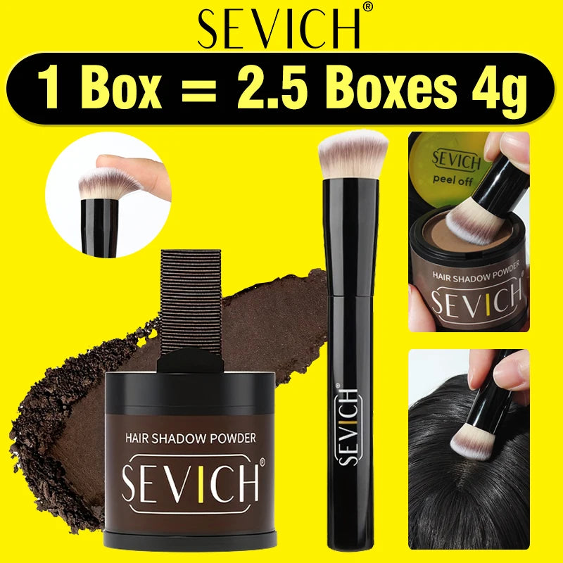 Hairline Shadow Powder Kit with Brush - Root Cover Up & Hair Concealer, 10g