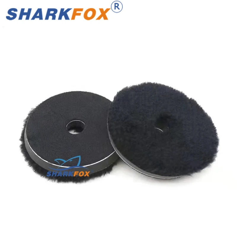 5 Pieces Wool Polishing Pads for Car Waxing and Buffing 5/6 Inch Set