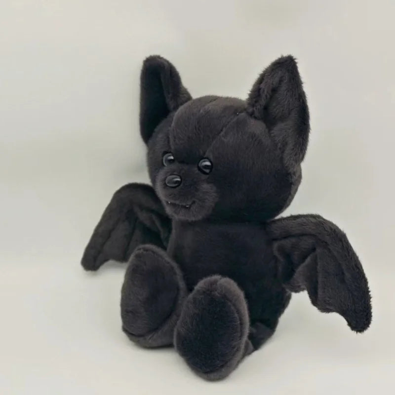 Halloween Black Bat Plush Toy - Soft Cartoon Stuffed Animal for Party Decorations & Gifts