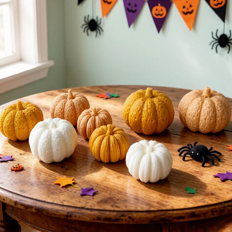 Silicone Mold for Candles, Resin, Chocolate & Crafts - Halloween Pumpkin Design
