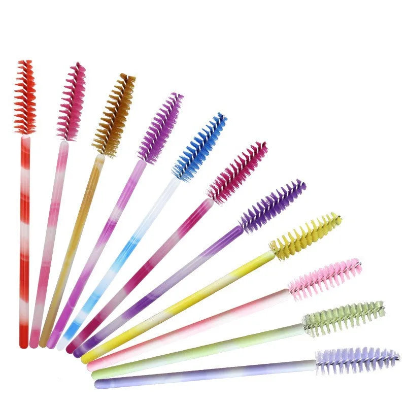 Disposable Eyelash & Eyebrow Brush Set - Makeup Spoolies & Mascara Wands