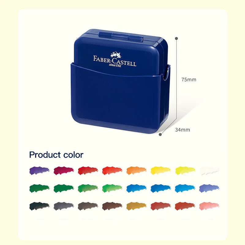 Watercolor Paint Set 24 Colors Travel Pocket Kit for Outdoor Painting