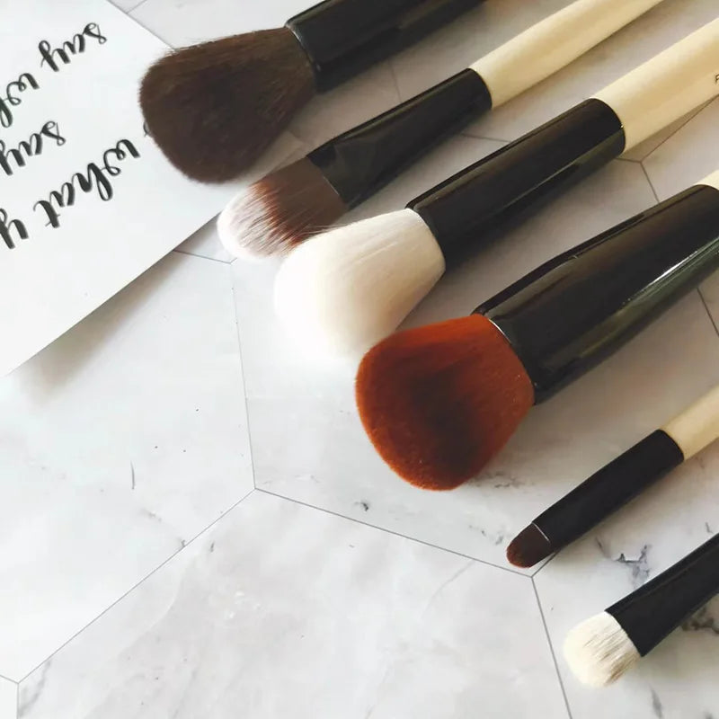 6pcs Makeup Brush Set for Foundation Blush Eyeshadow Blending Professional Cosmetic Tools