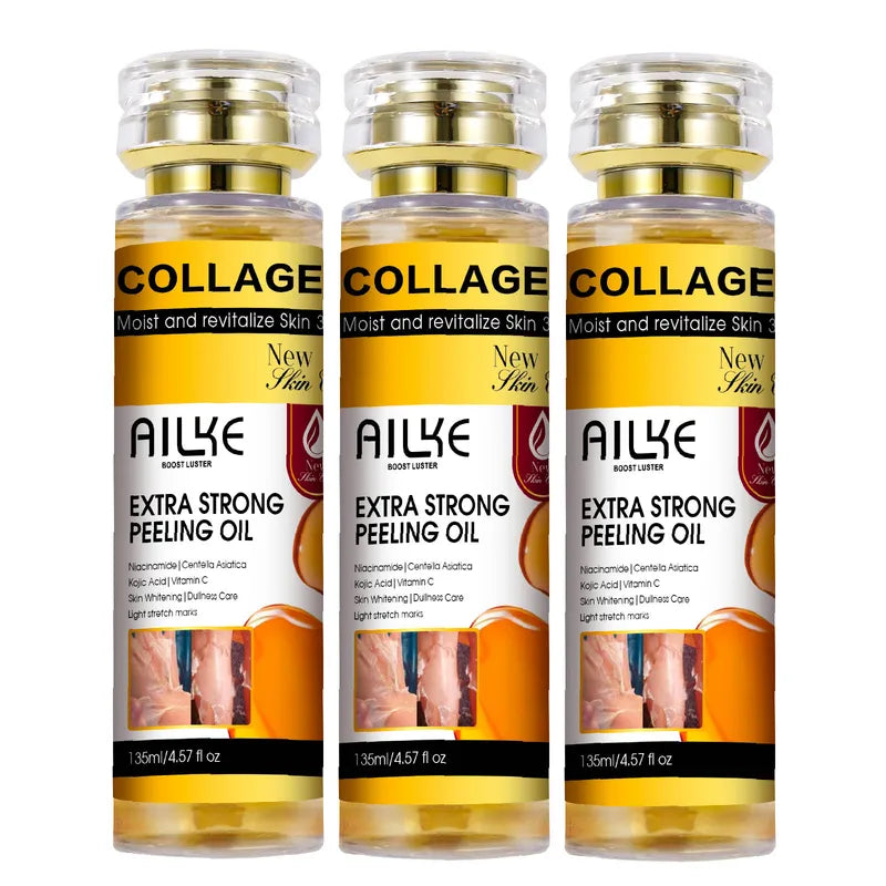 Collagen Peeling Oil for All Skin Types - Brightening, Exfoliating & Stretch Mark Removal