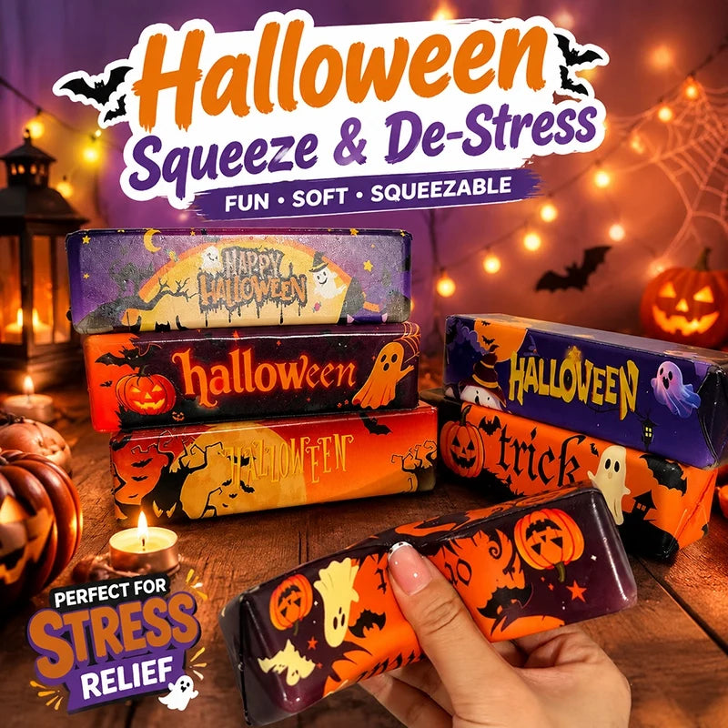 Halloween Squishy Cheese Stress Relief Squeeze Desk Toy - Assorted Colors