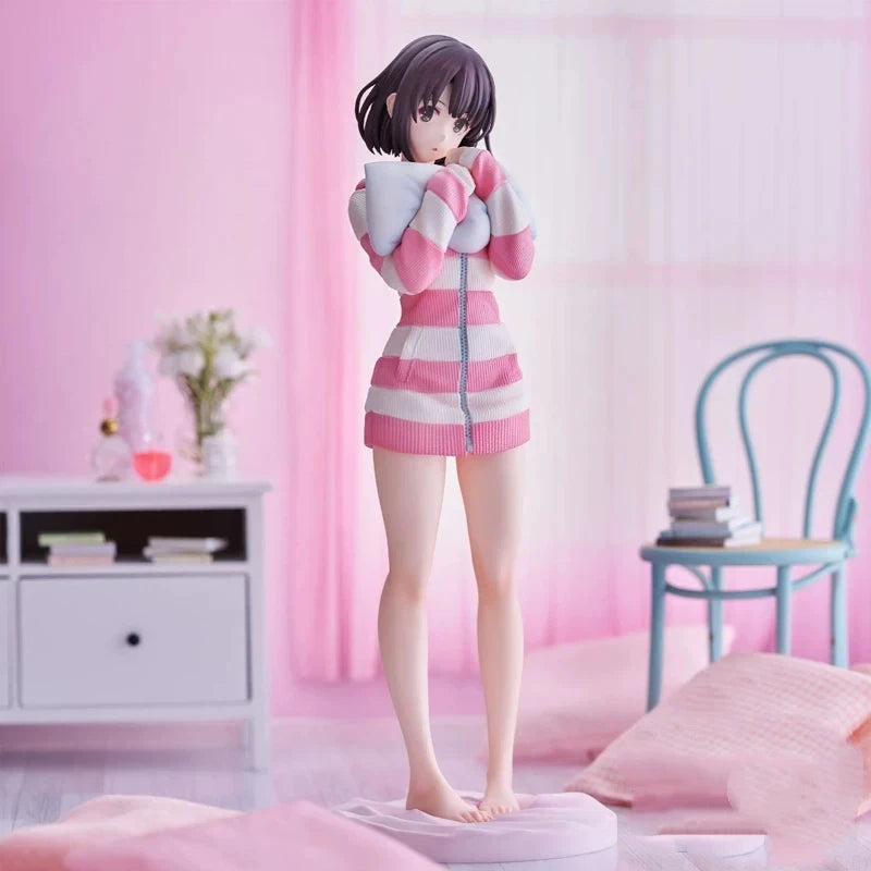 Anime Figurine Megumi Kato Pajamas Ver. Collectible Model Desktop Ornament