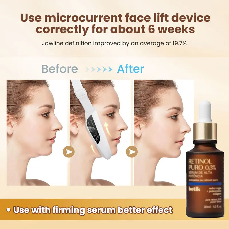 EMS Face Lifting Massager for Wrinkle Reduction & V-Face Sculpting