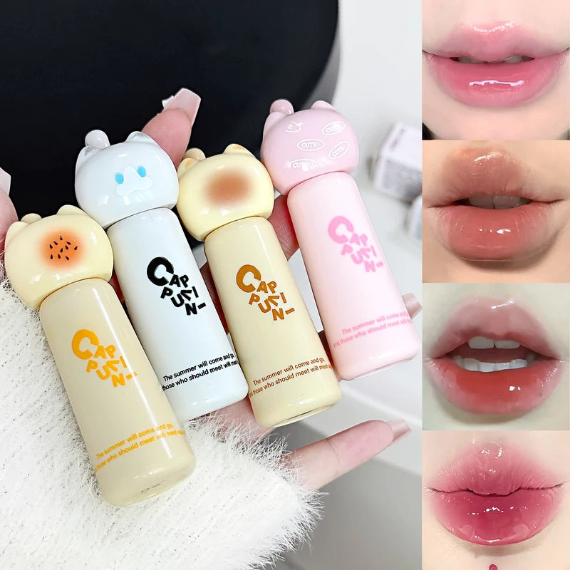 Moisturizing Lip Gloss Set - 4 Shades, Long-Lasting & Easy to Apply for Beginners