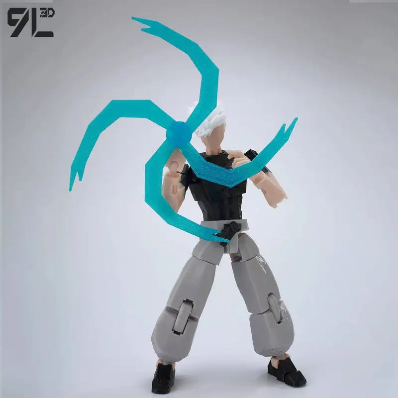 Articulated Anime Action Figure Toy Set with Interchangeable Parts - 14cm Collectible Display Model