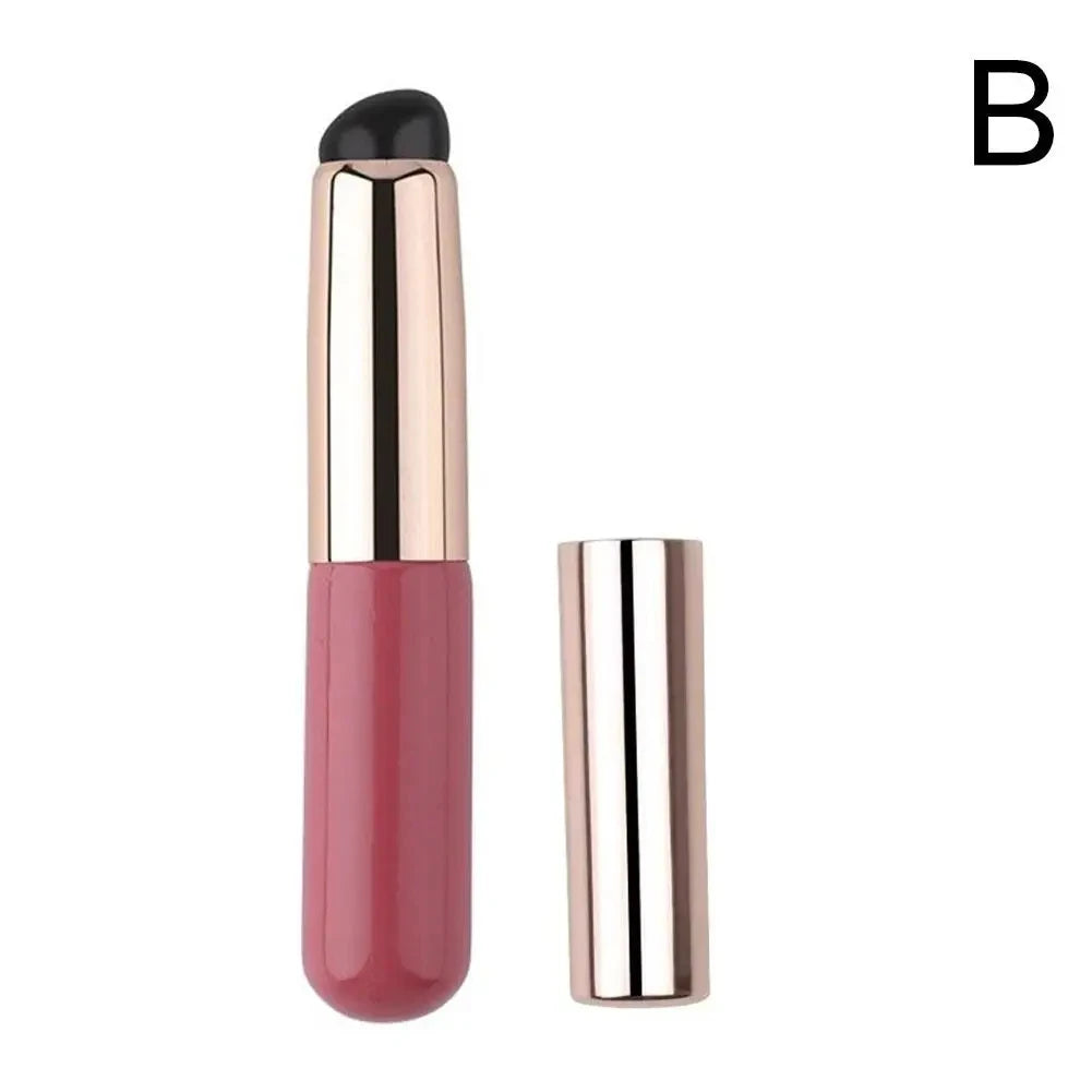 Silicone Lip Brush with Cover - Soft Concealer Lipstick Makeup Tool