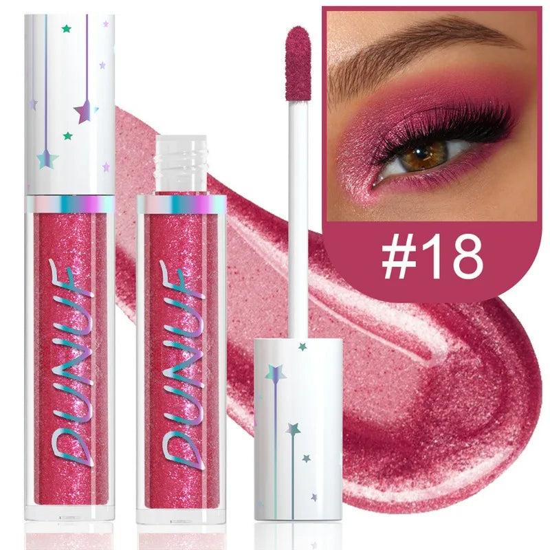 24-Color Liquid Eyeshadow Stick Metallic Glitter Waterproof Stage Makeup