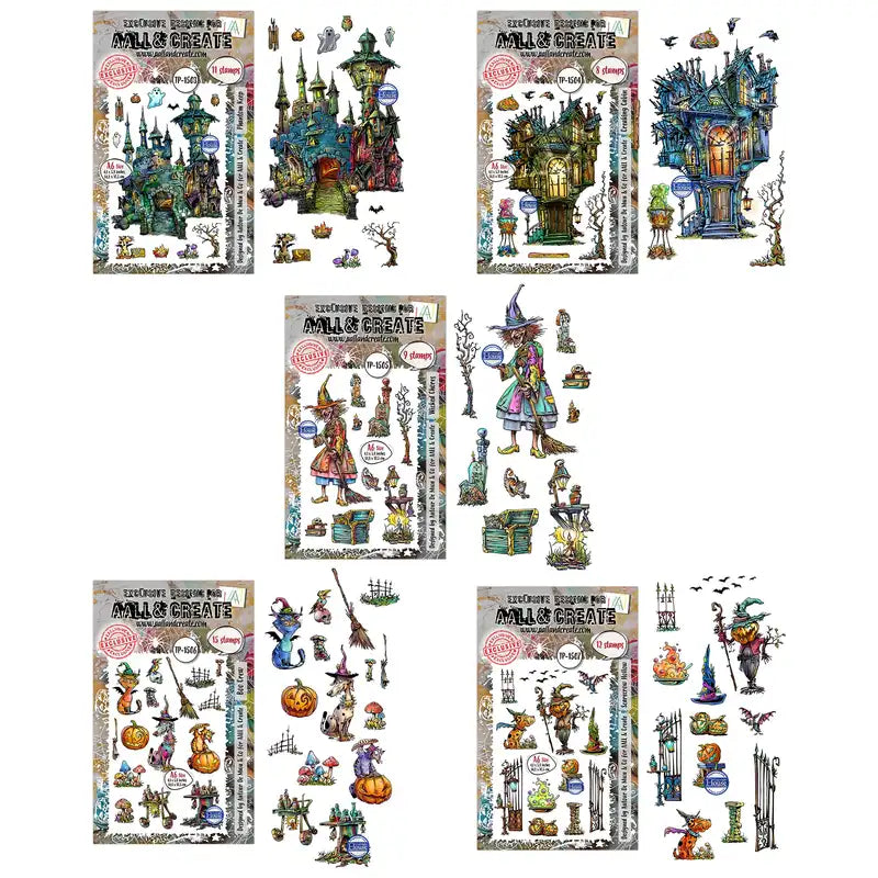 Halloween Scrapbooking Dies and Stamps Set for Card Making and Crafts