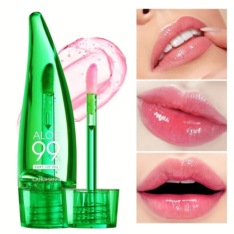 Aloe Vera Lip Oil with Moisturizing and Nourishing Properties - Colorful Lip Care