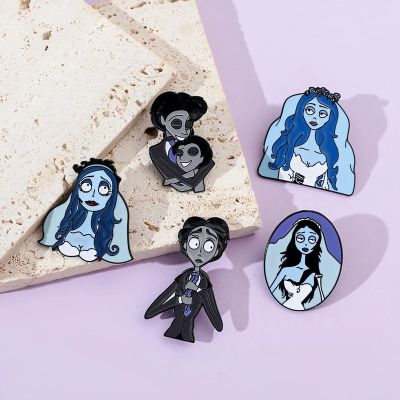 Personalized Cartoon Character Brooch Set - Enamel Pins for Jewelry & Accessories