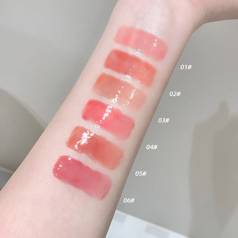 Moisturizing Water Gloss Lipstick - Long-lasting Lip Makeup in Multiple Colors