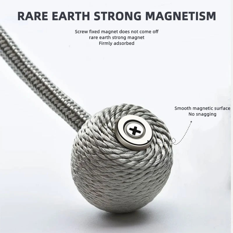 2pcs Modern Minimalist Magnetic Ball Curtain Tiebacks for Living Room and Bedroom