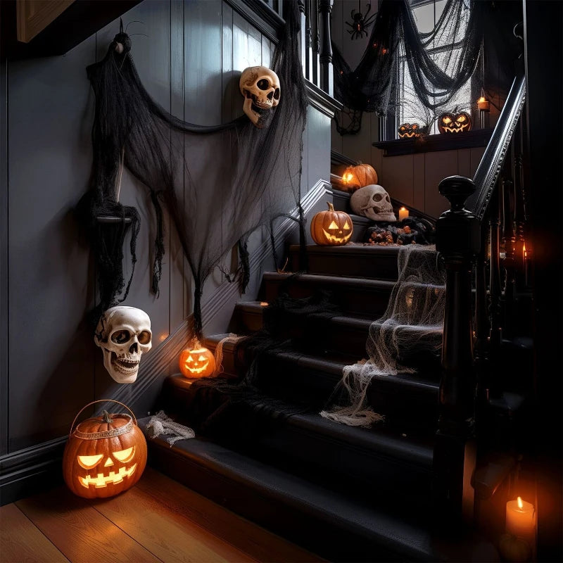 Halloween Creepy Decoration Gauze 30x72 Inch Indoor Outdoor Horror Decor