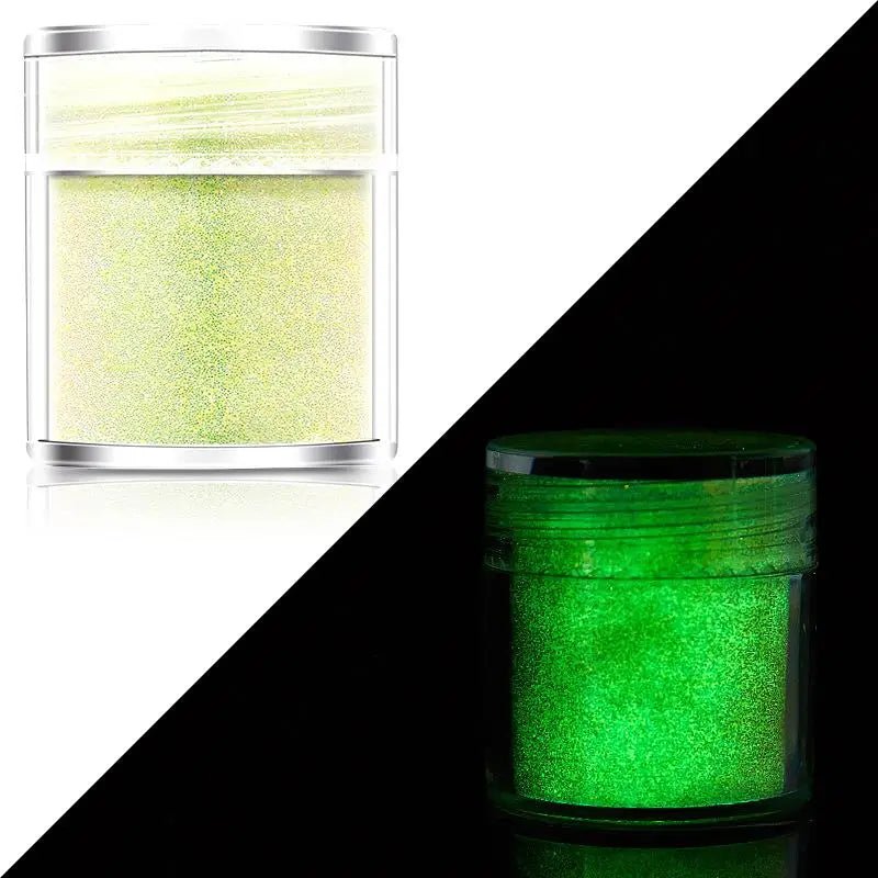 Glow Powder for Epoxy Resin Jewelry Nail Art Glitter - Luminous Pigment Set