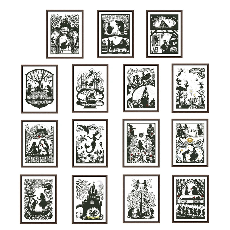 Cross Stitch Kit with Multiple Patterns and Sizes - Embroidery Canvas & Needlework Supplies