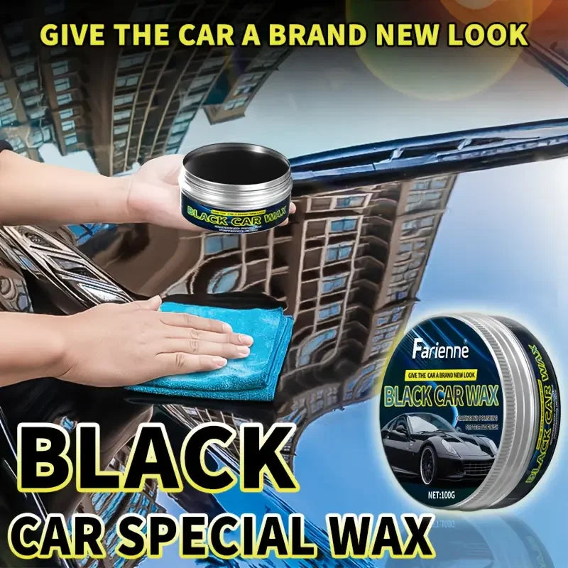 Car Polish Wax 100g - Deep Shine, Scratch Removal & Long-Lasting Protection for Black Cars
