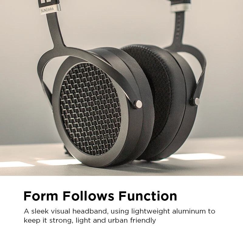 HIFIMAN Sundara Over-Ear Planar Magnetic Headphones - Black, High-Fidelity Audio