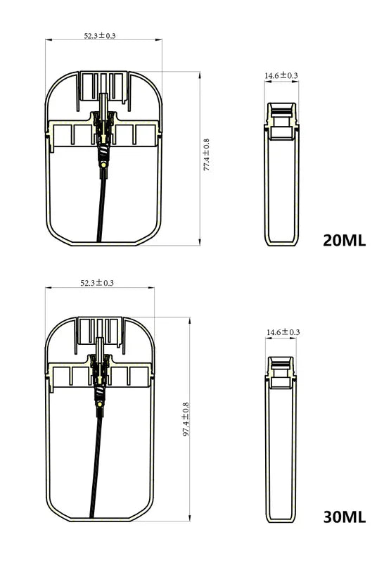 Card Shaped Portable Refillable Spray Bottle with Fine Mist for Travel and Cosmetics
