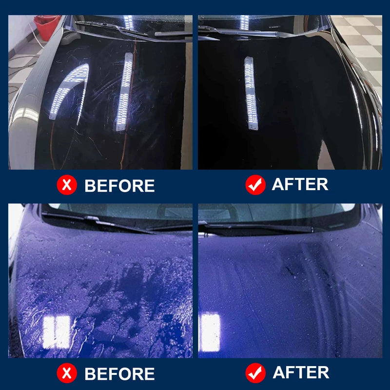 All-in-One Car Ceramic Coating Wax with Scratch Removal & Hydrophobic Sealant