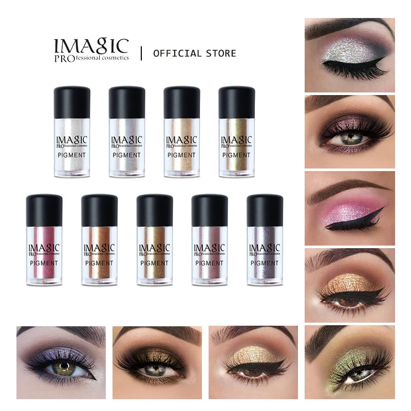 Glitter Eyeshadow Loose Powder Waterproof Shimmer Pigments for Eye Makeup