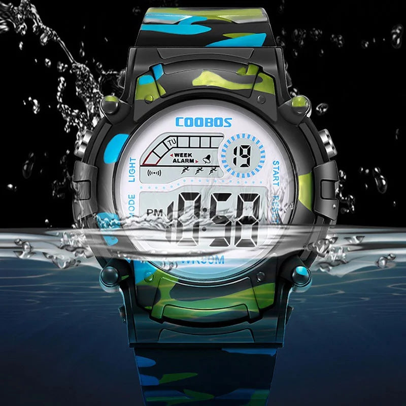 Kids Digital Sports Watch Waterproof Multi-Function LED Children Watch