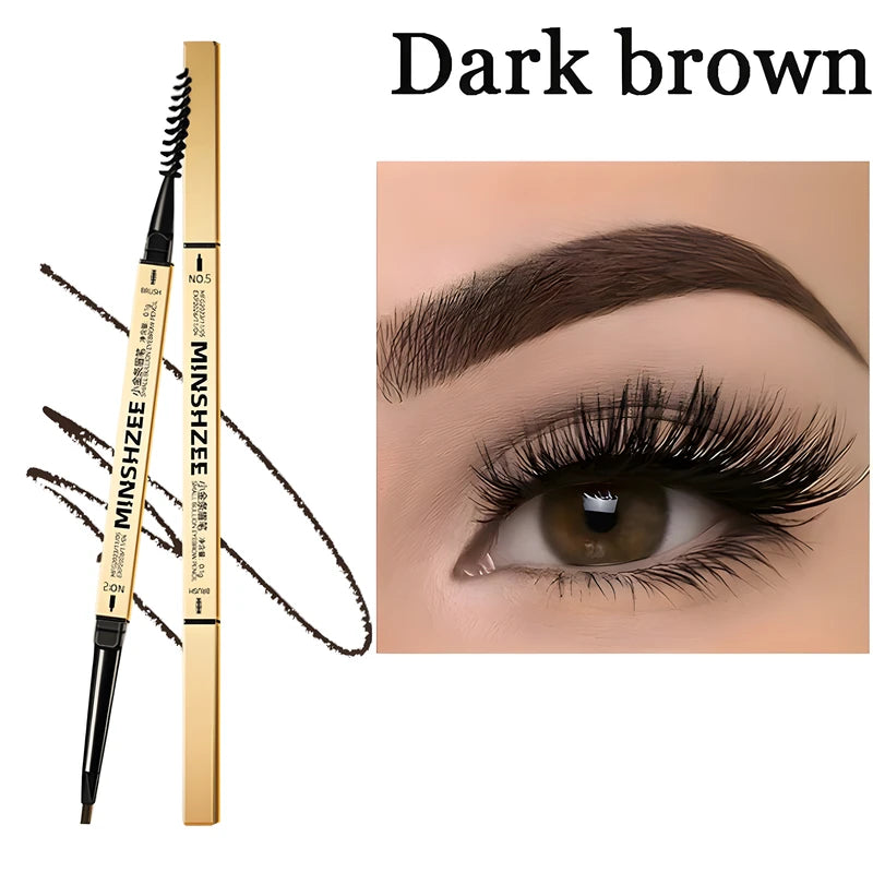 Waterproof Matte Eyebrow Pen with Dual-Head Design - Long-Lasting Brow Makeup