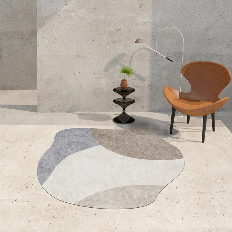 Large Modern Irregular Living Room Carpet - Decorative Rug for Bedroom & Winter Flooring