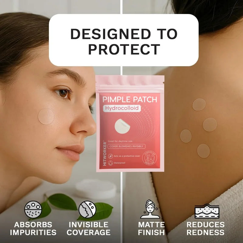 Hydrocolloid Acne Patches with Tea Tree Oil - 720pcs Natural Blemish Cover & Heal