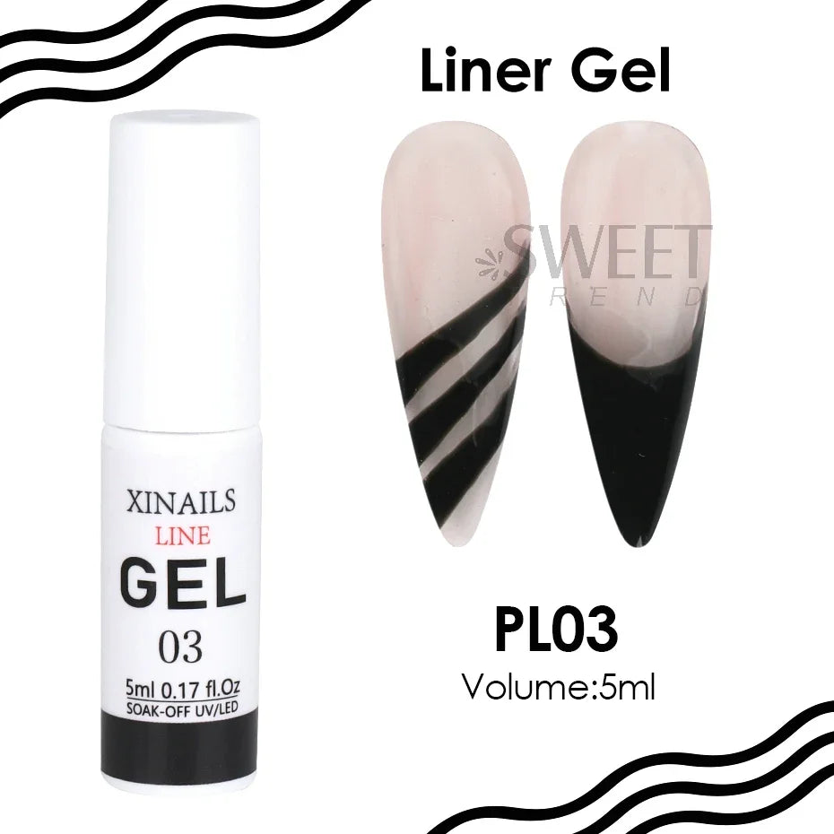 5ml Nail Art Gel Polish Wire Silk Pen for Manicure Drawing & Graffiti