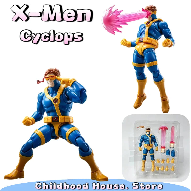 1/12 Action Figure Cyclops Scott Summers Marvel Collectible Toy - Movable X-Men