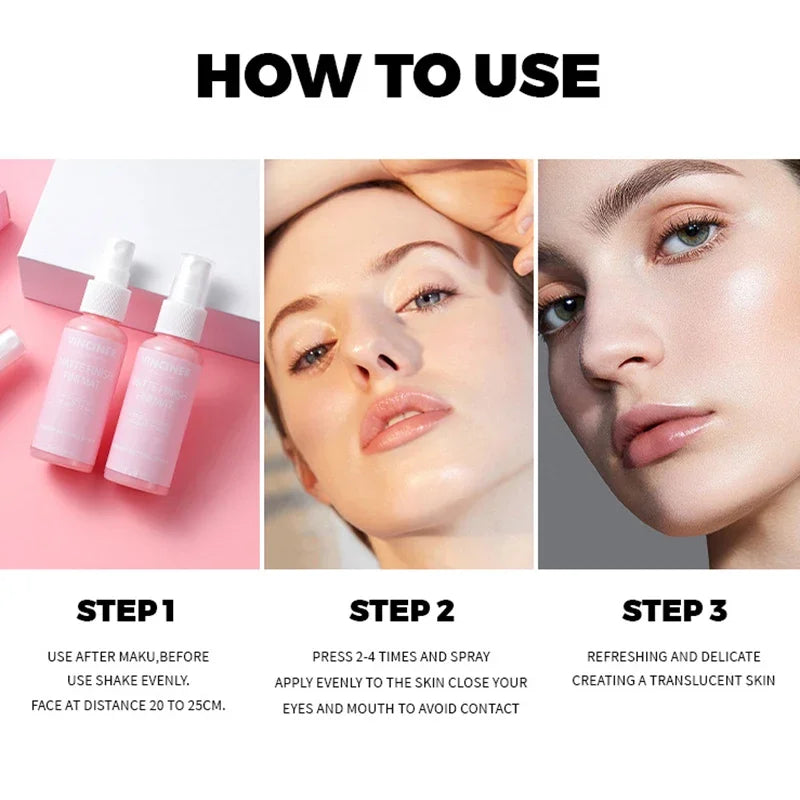 Hydrating Long-Lasting Matte Makeup Setting Spray - Portable 50ml