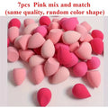 Makeup Sponge Set 4/7/18 Pieces for Liquid Powder BB Cream Application - Dual-Use Egg Makeup Tools