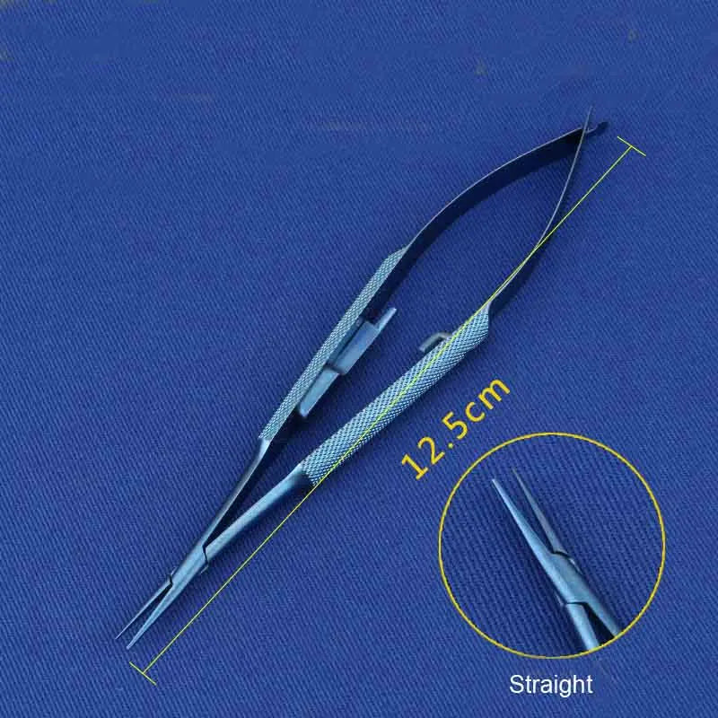 Microsurgical Instruments Titanium Alloy Lock Needle Holder - Straight & Elbow Types