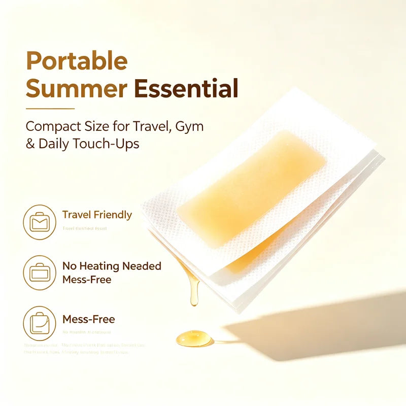 Double-Sided Body Hair Removal Wax Kit Honey Scent Hypoallergenic Full Body Face Hand