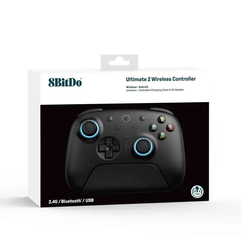 Wireless Game Controller with Charging Dock for PC, Mac, Steam - Bluetooth USB 2.4G