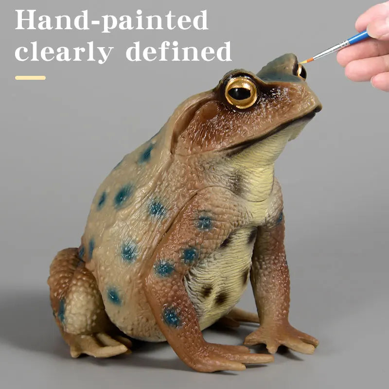 Educational Realistic Frog Figurine Hand Painted Animal Model Toy for Kids