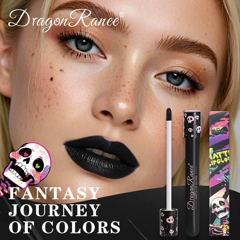 12-Color Halloween Lip Gloss Makeup Set Waterproof Matte Lipstick for Holiday Cosplay