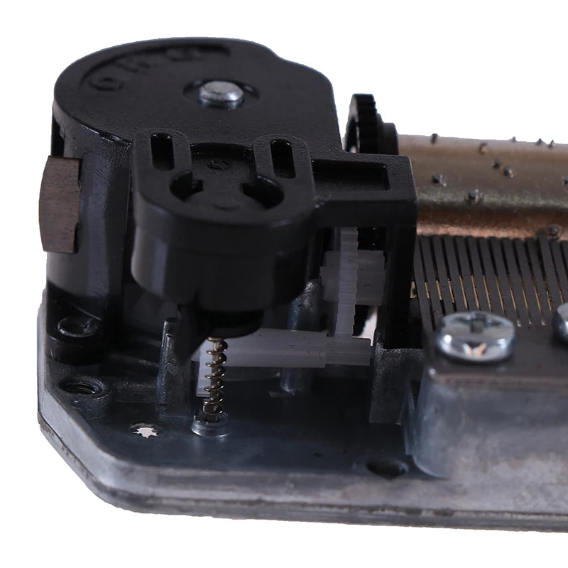 Silver 18 Note Music Box Movement DIY Craft Musical Mechanism - 50g