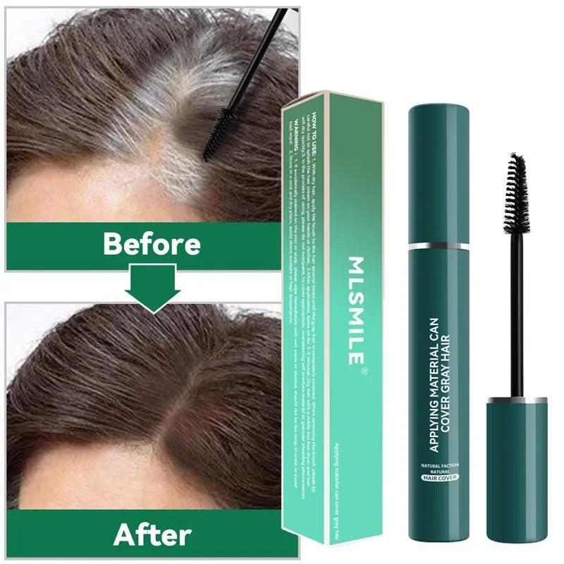 Long Lasting Washable Hair Dye Stick - Quick Gray Coverage, Non-Toxic