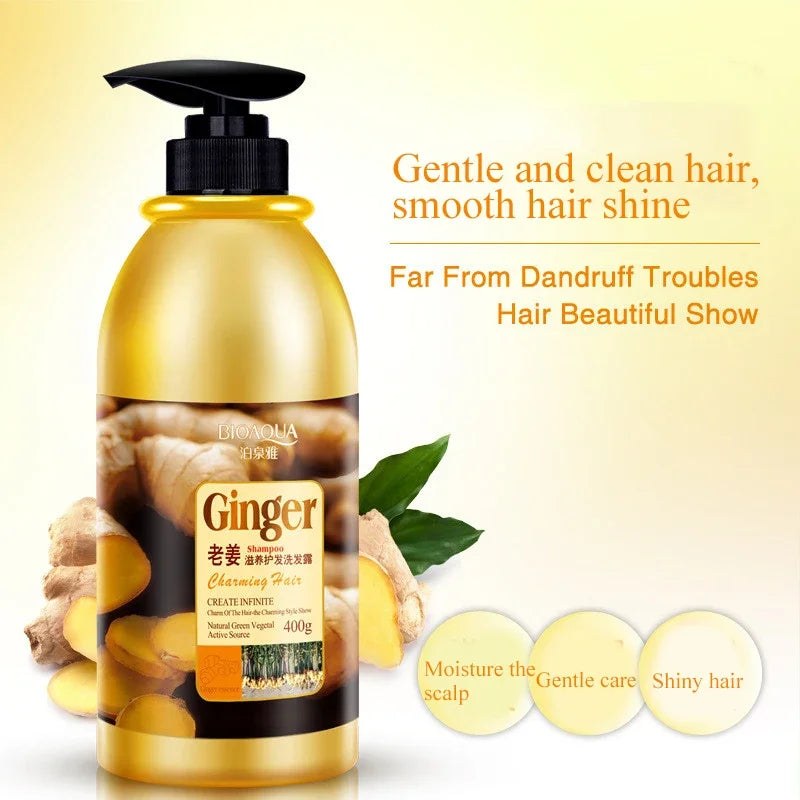 Herbal Ginger Hair Shampoo for Hair Growth & Dandruff Control 400ml
