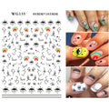 Evil Eye Nail Stickers Set for Nail Art 3D Design Self-Adhesive Manicure Decals
