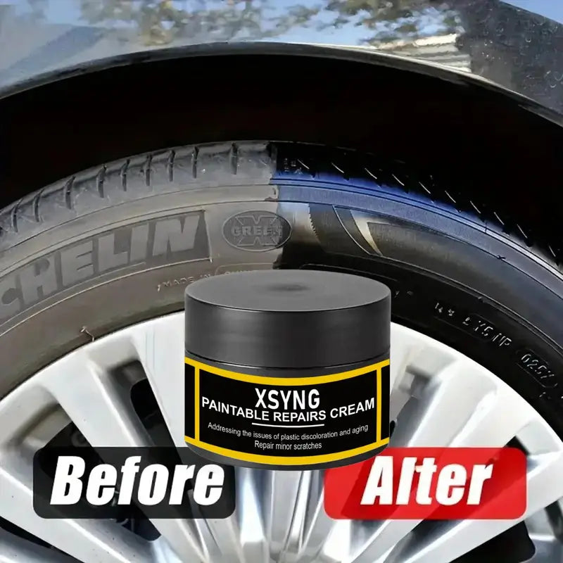 Car Leather & Plastic Refurbishment Cream - Scratch Repair & Restorer