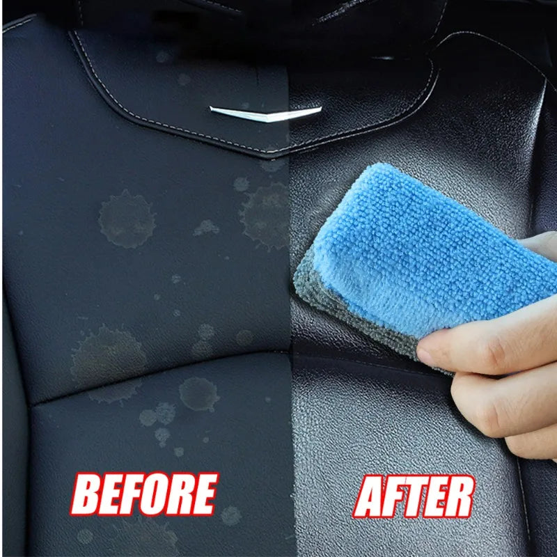 Car Microfiber Applicator Sponges for Waxing Polishing Cleaning - Reusable Soft Fabric Block Set
