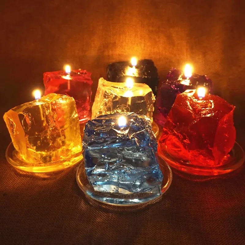 Crystal Jelly Candle Wax for DIY Handmade Candle Making - 100g/500g/1000g, Smokeless & Scented, Multiple Colors