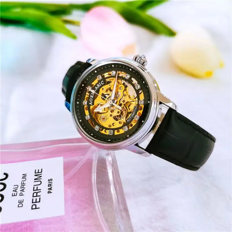 Women’s Automatic Mechanical Watch with Luminous Waterproof Design