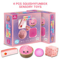 Colorful TPR Maltose-Filled Squishy Toy 8pcs Stress Relief Fidget Blind Box